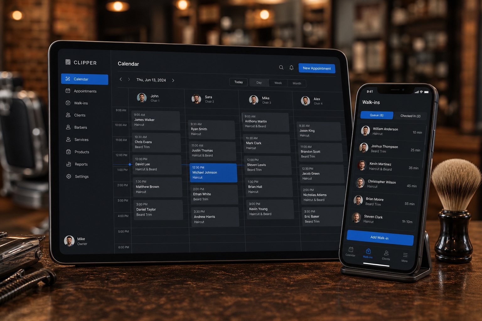 ChairFlow: barber management app