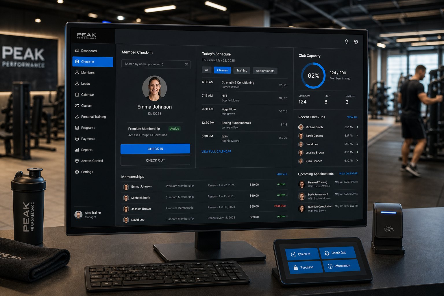 PulseClub: gym operations system